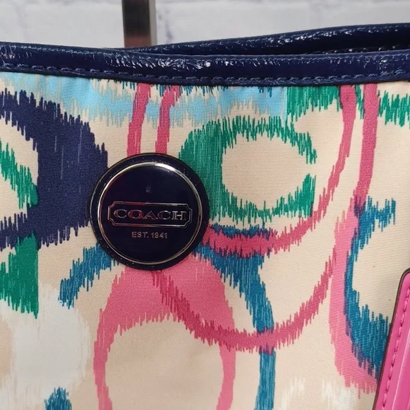 Coach Ikat Signature Vintage Carry All C1380-F24453 - Picture 3 of 15